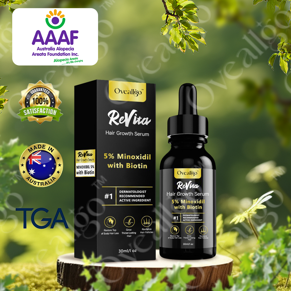 Oveallgo™ New ReVita Hair Growth Serum - Minoxidil Topical Solution USP, 5% with Biotin